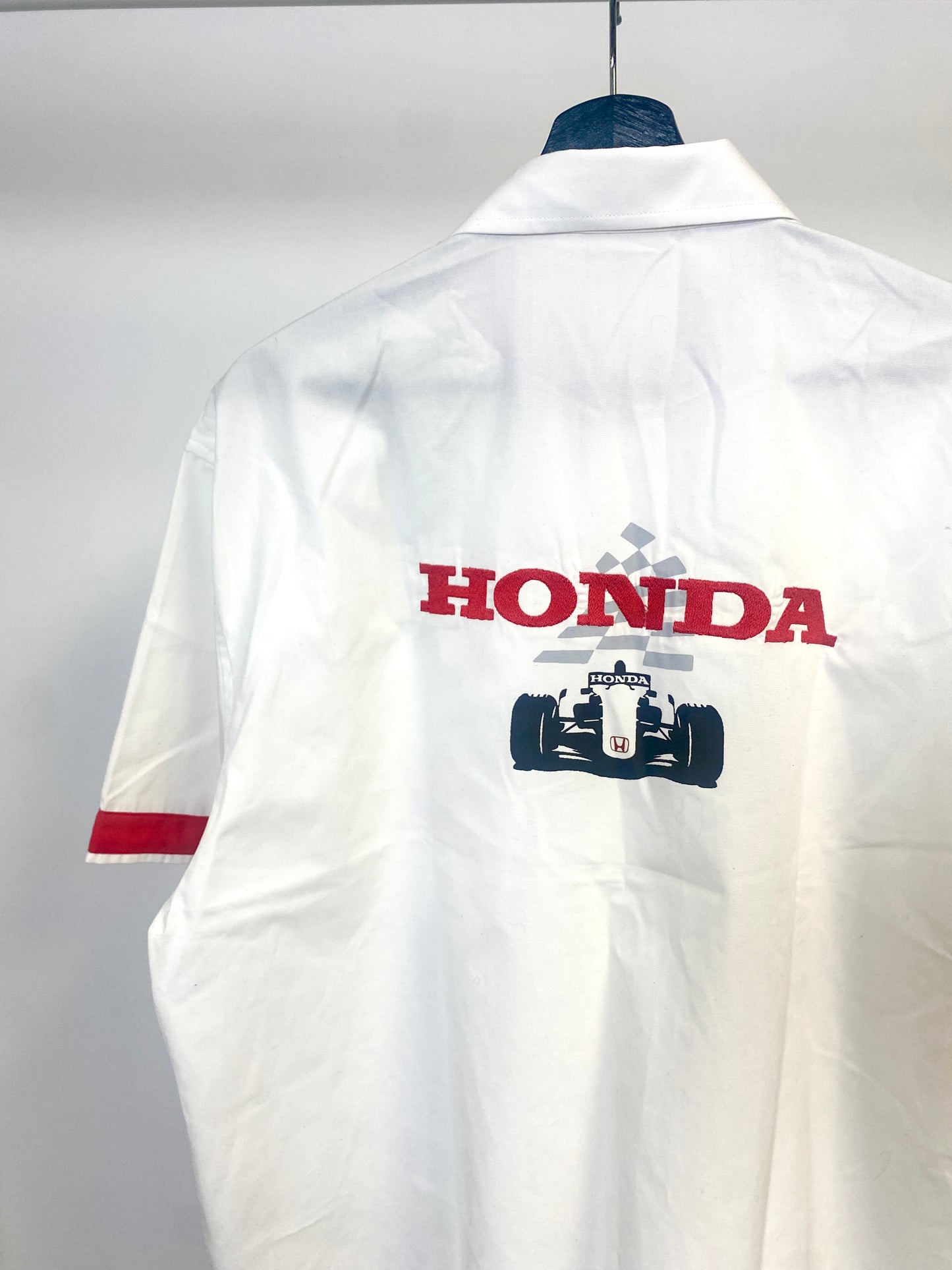 Vintage Honda Formula 1 Racing Worker Button Shirt