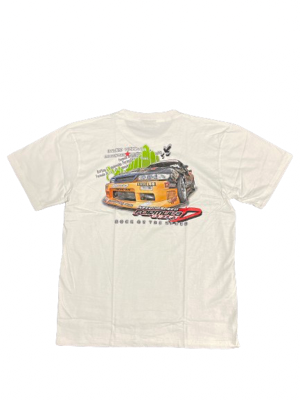 Daijiro Yoshihara ‘Rock on the speed’ Need for Speed Formula Drift Silvia S13 T-shirt White