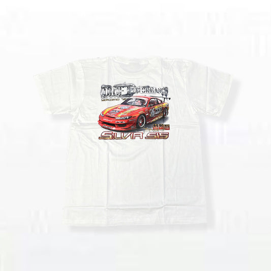 HKS Silvia S15 Yokomo Drift Performance T-shirt White