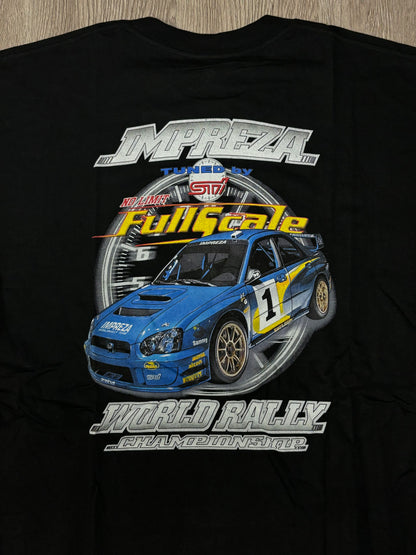 Subaru Impreza Fullscale World Rally Championship T-shirt Black