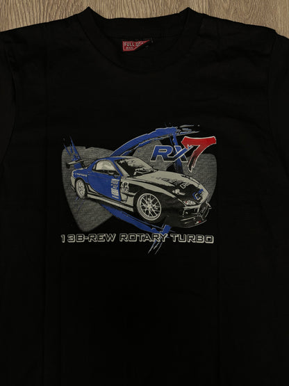 APR Mada RX7 FD3S 13B-REW ROTARY TUNED ‘Rotary Power’  T-shirt Black