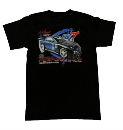 APR Mada RX7 FD3S 13B-REW ROTARY TUNED ‘Rotary Power’  T-shirt Black