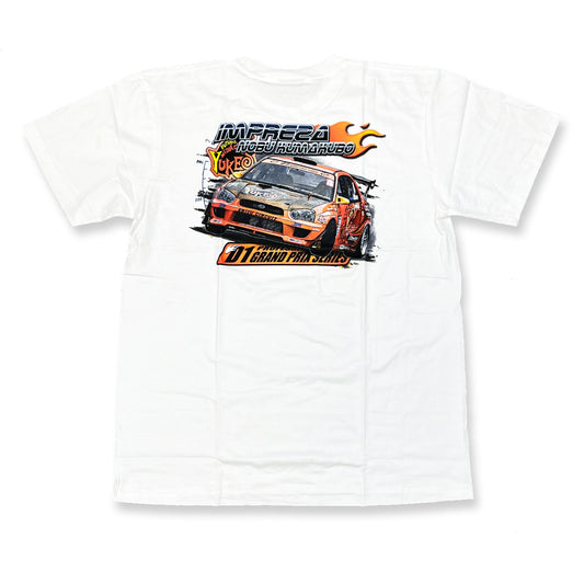 Subaru Impreza Nobu Kumakubo Future Media Creator Yuke’s Professional Drift D1GP T-shirt White