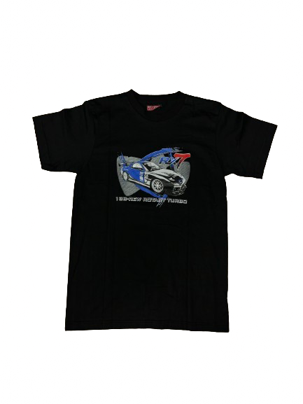 APR Mada RX7 FD3S 13B-REW ROTARY TUNED ‘Rotary Power’  T-shirt Black