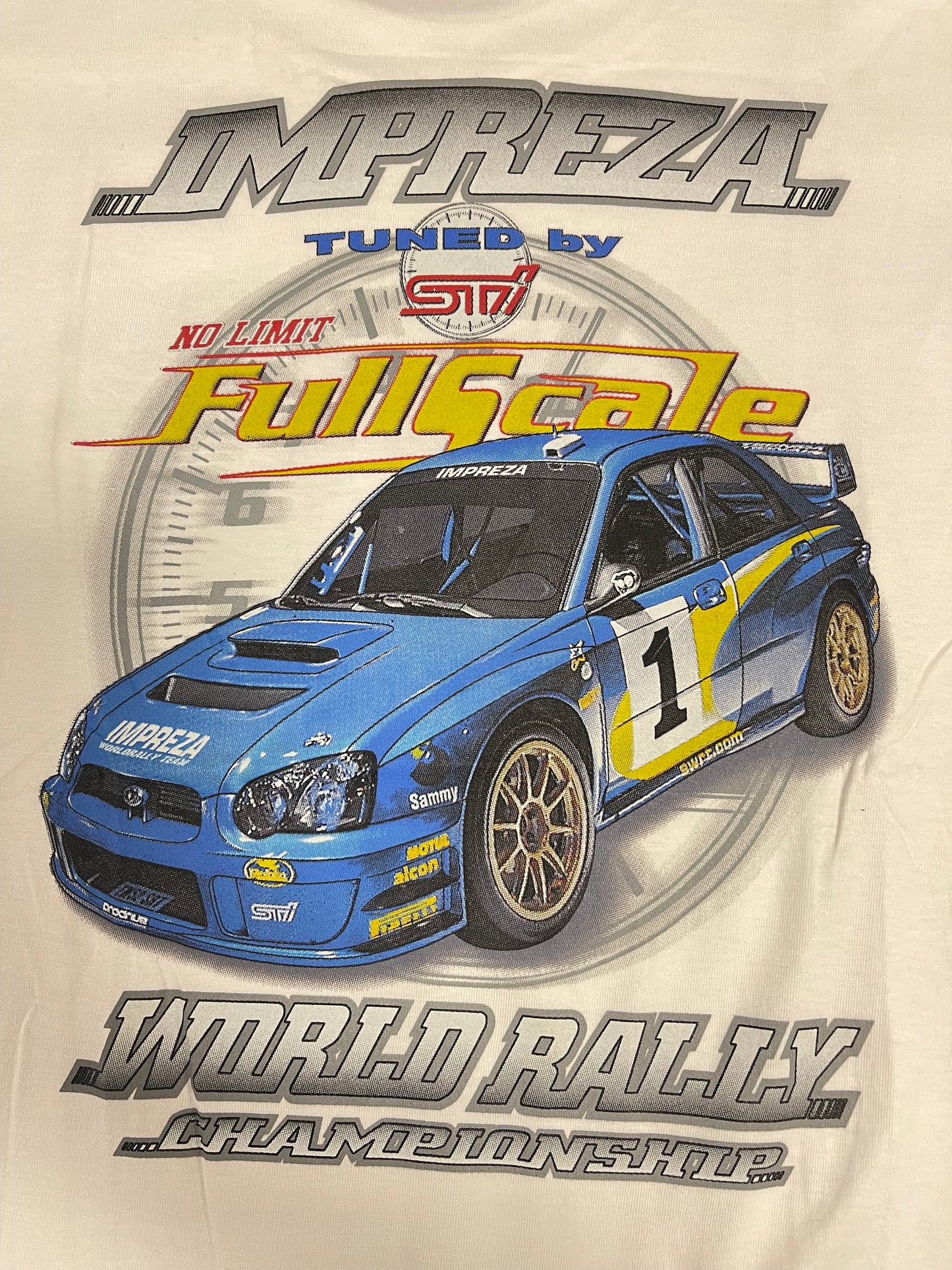 Subaru Impreza Fullscale World Rally Championship T-shirt White