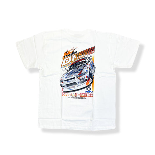 D1GP Skyline R34 Sedan Ken Nomura T-shirt White