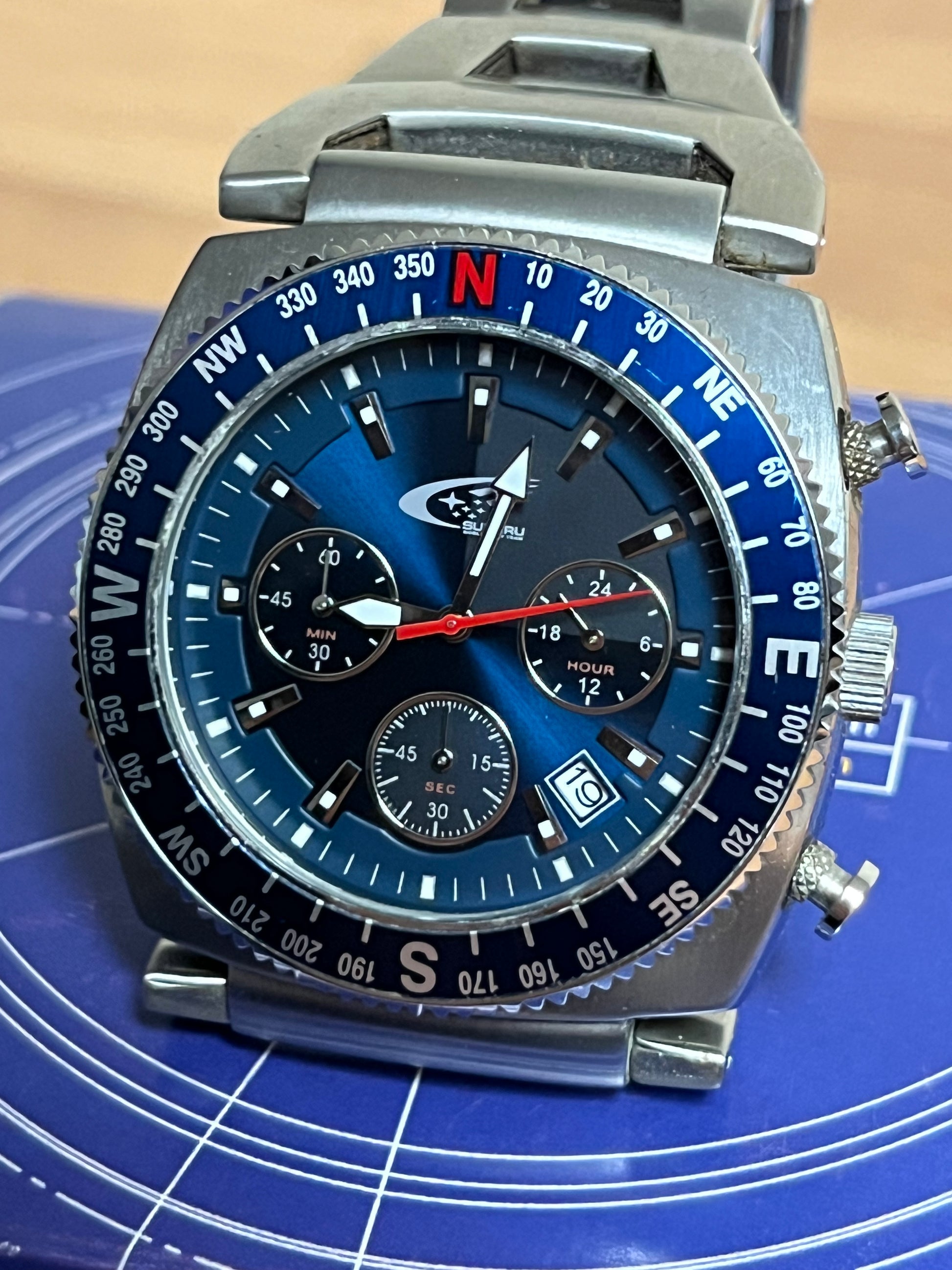 Subaru World Rally Team WRC Prodrive Chronograph Watch Aikon Equipment